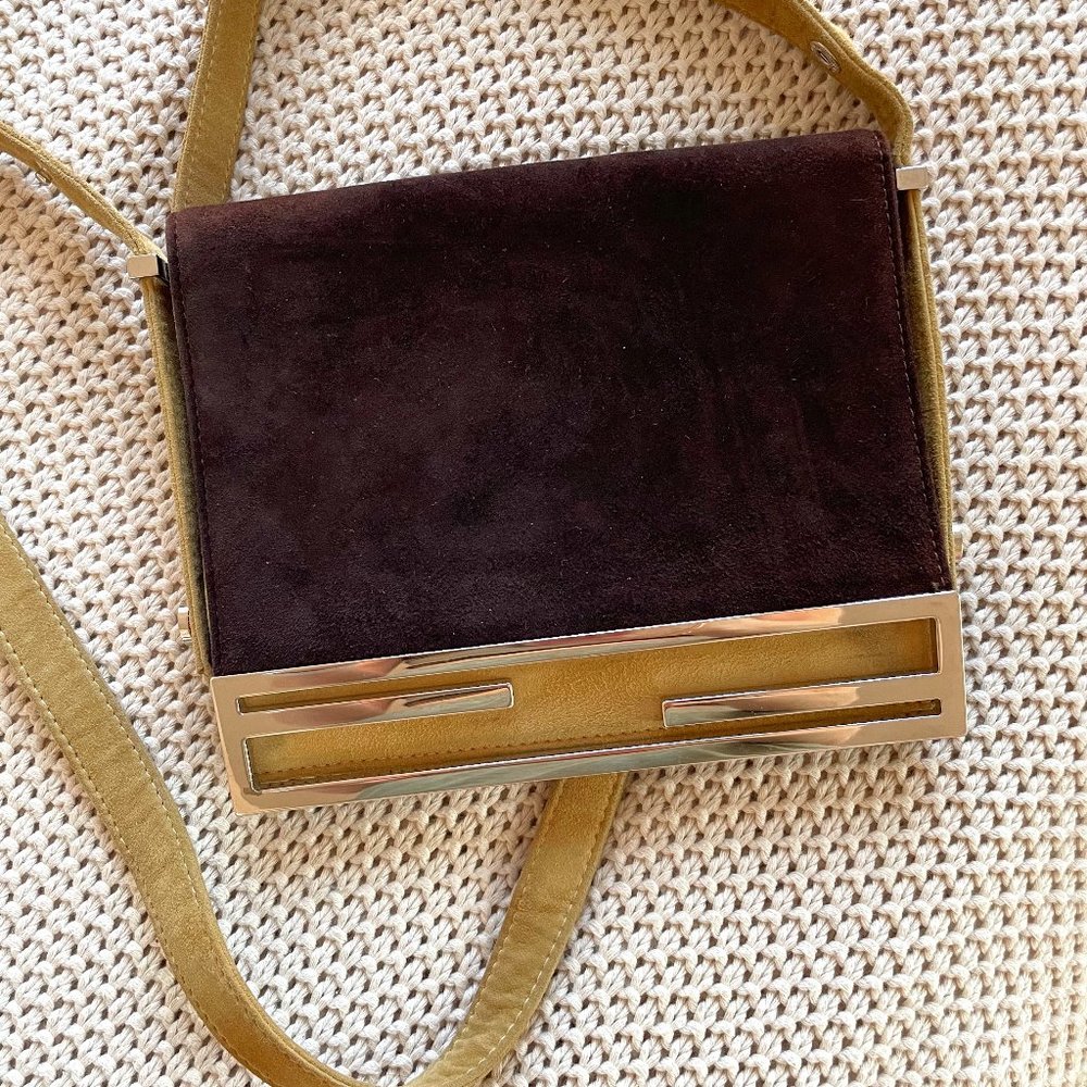 AUTHENTIC Fendi Suede Crossbody Bag